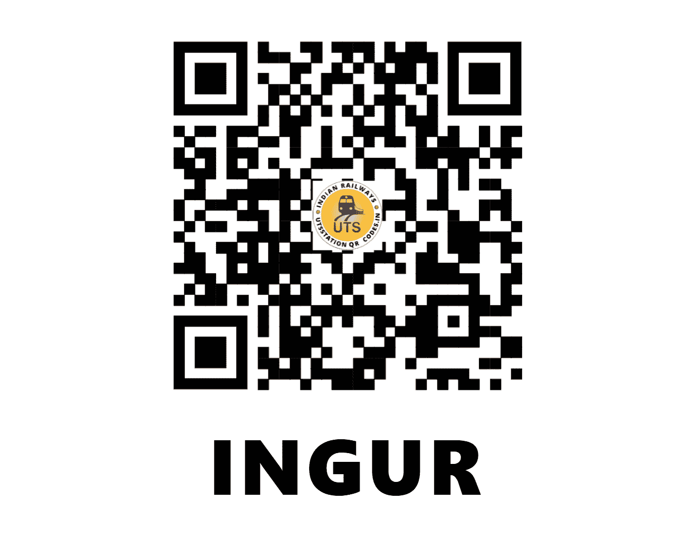 UTS QR Code for INGUR - IGR (SR - TAMIL NADU)